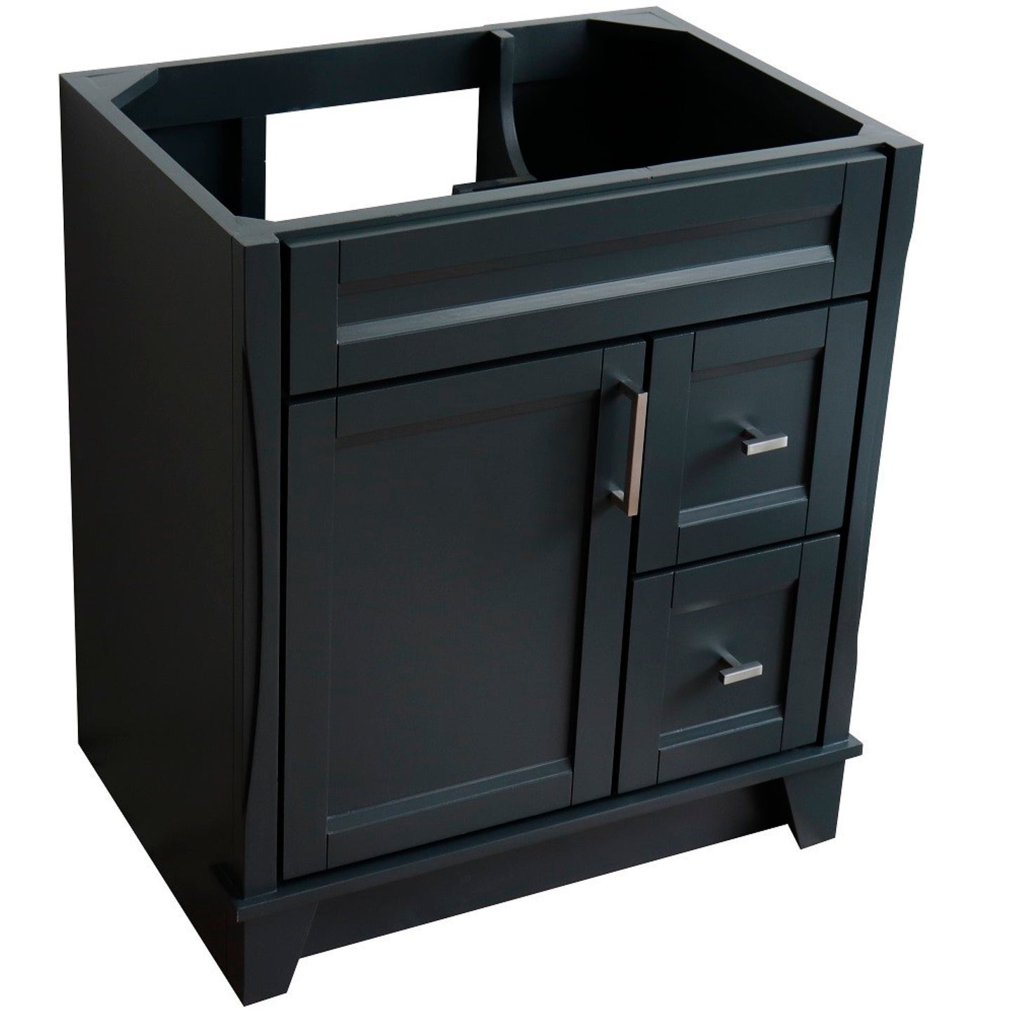 30" Single sink vanity in Dark Gray finish cabinet only