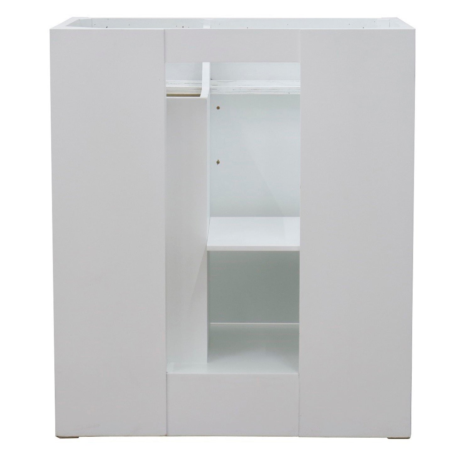 30" Single sink vanity in White finish cabinet only