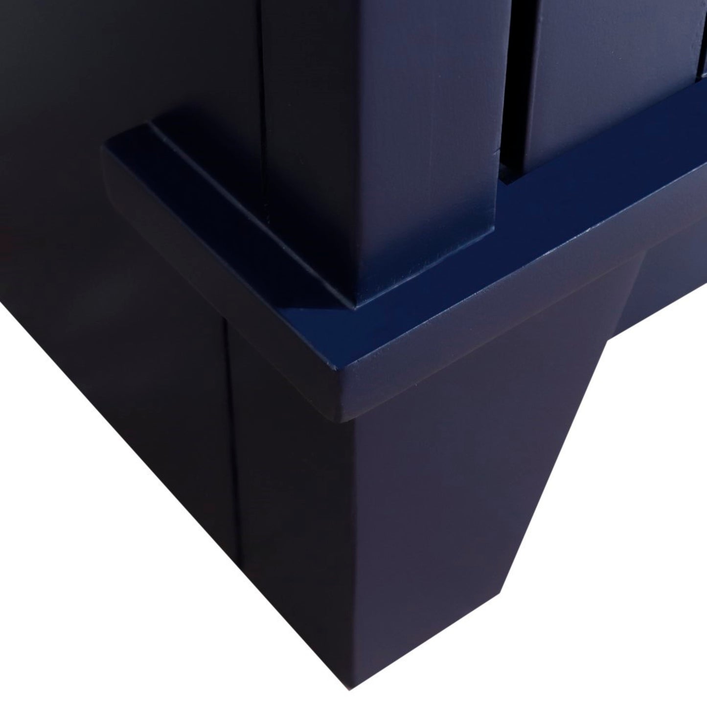 36" Single sink vanity in Blue finish cabinet only Left door
