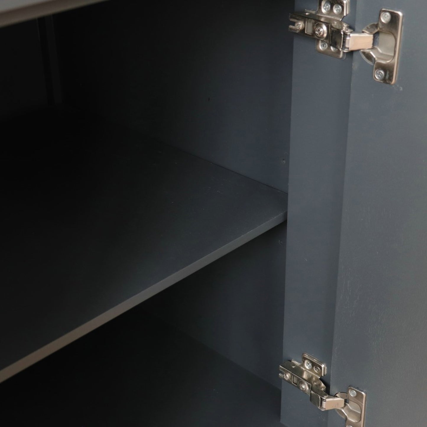 36" Single sink vanity in Dark Gray finish cabinet only Right drawers