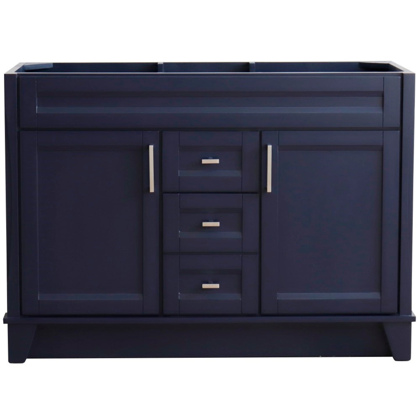 48" Double sink vanity in Blue finish cabinet only
