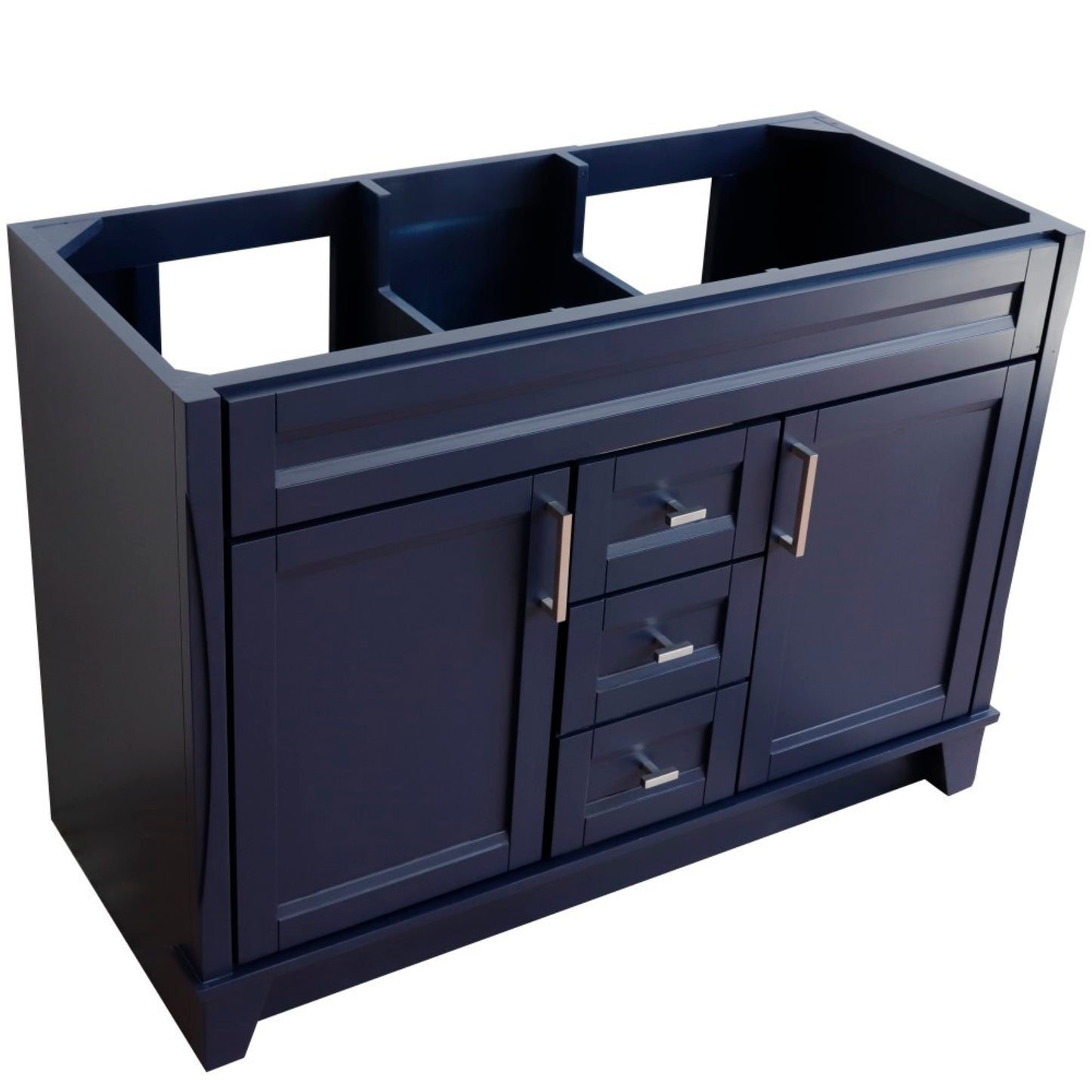 48" Double sink vanity in Blue finish cabinet only