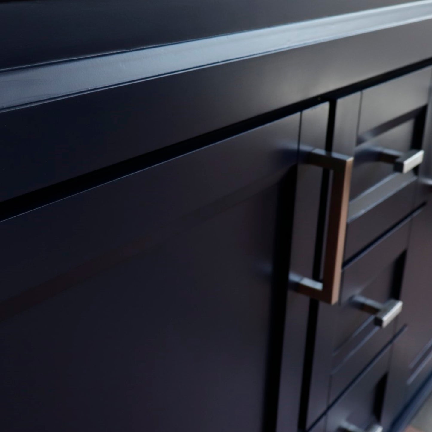 48" Double sink vanity in Blue finish cabinet only