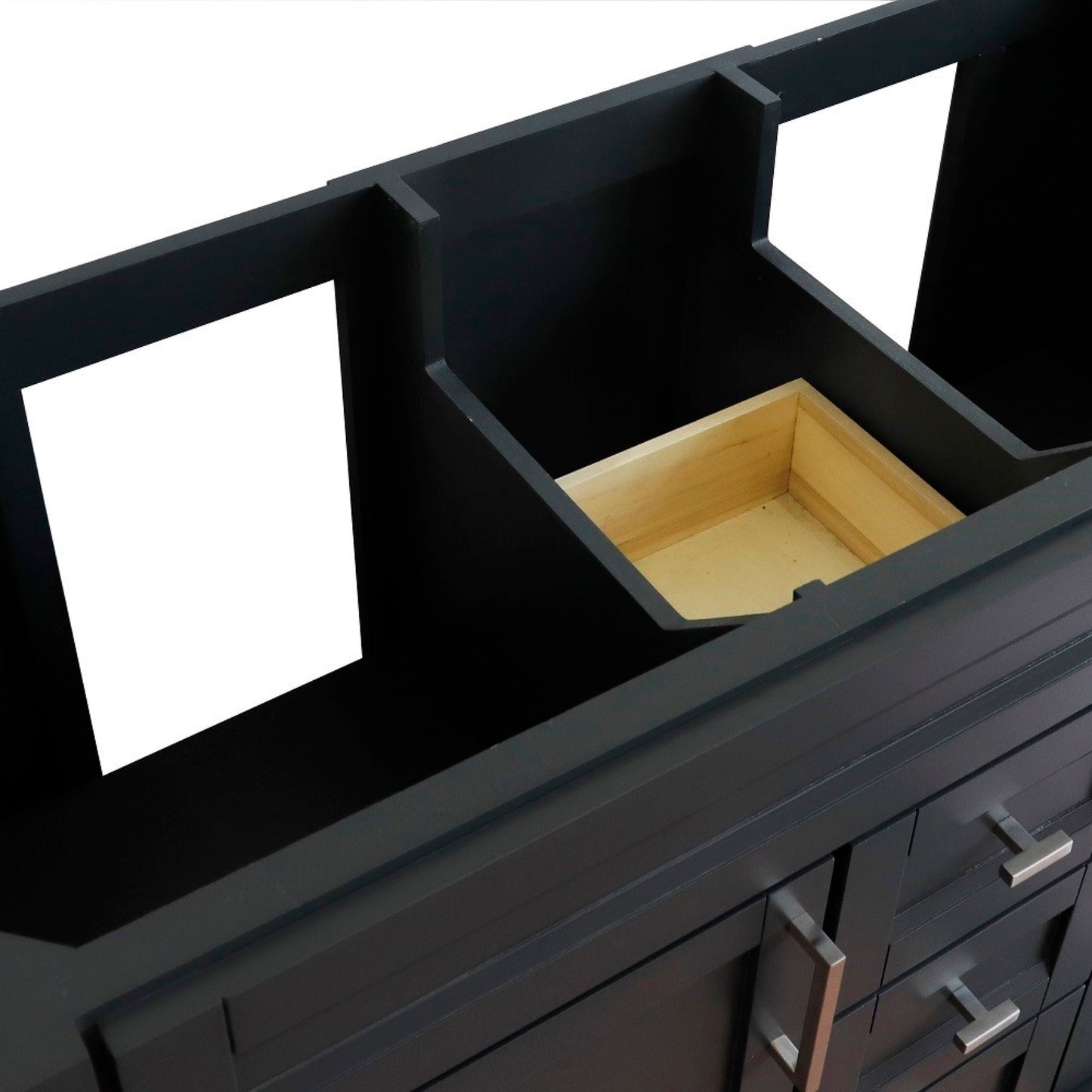 48" Double sink vanity in Dark Gray finish cabinet only