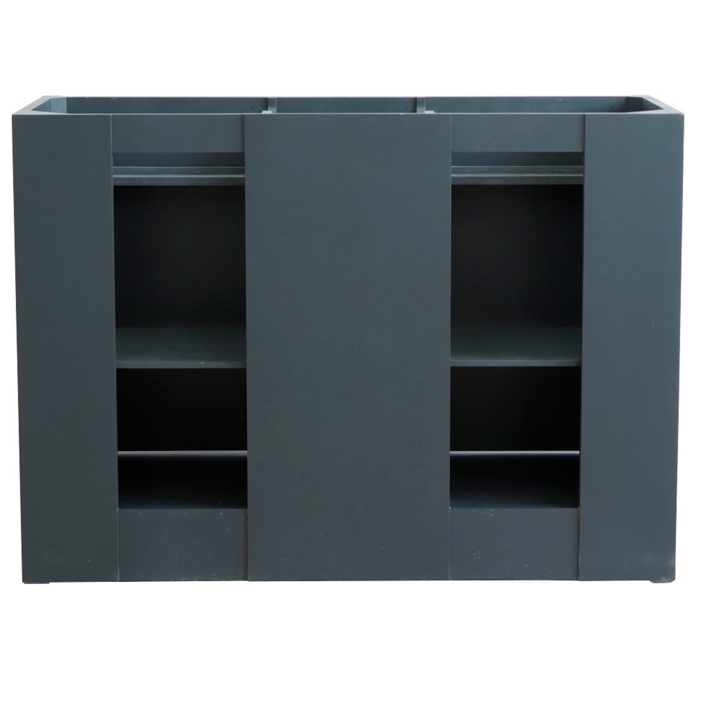 48" Double sink vanity in Dark Gray finish cabinet only
