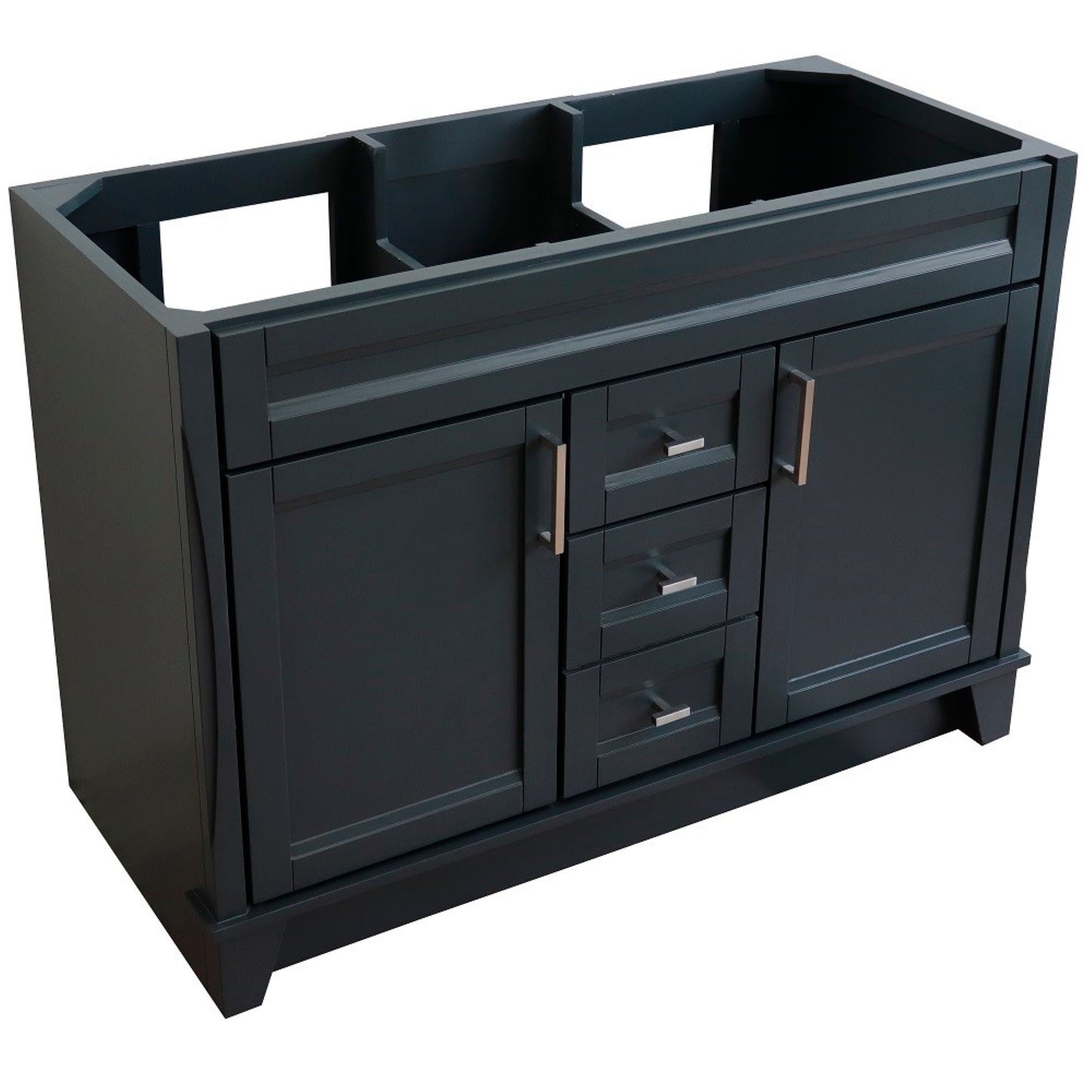 48" Double sink vanity in Dark Gray finish cabinet only