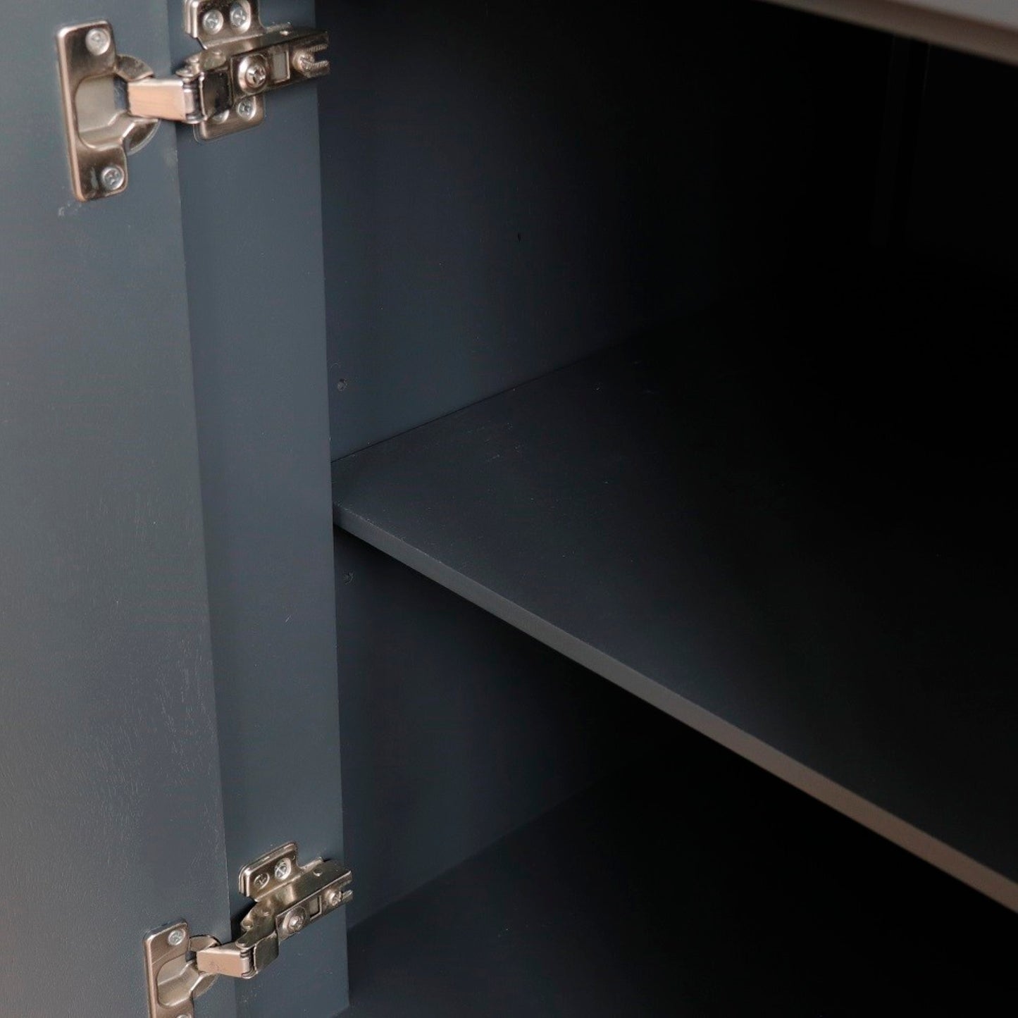 48" Double sink vanity in Dark Gray finish cabinet only