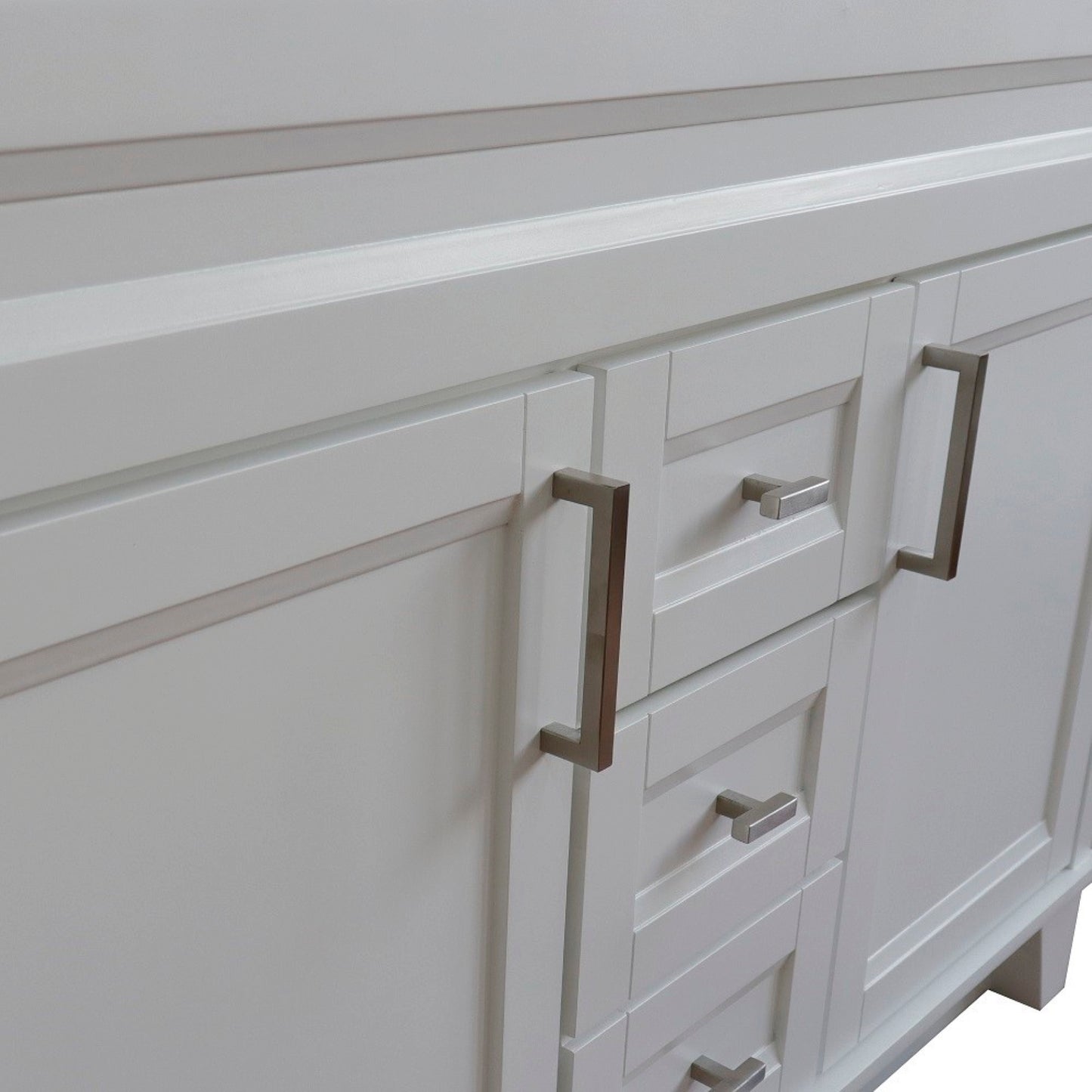 48" Double sink vanity in White finish cabinet only