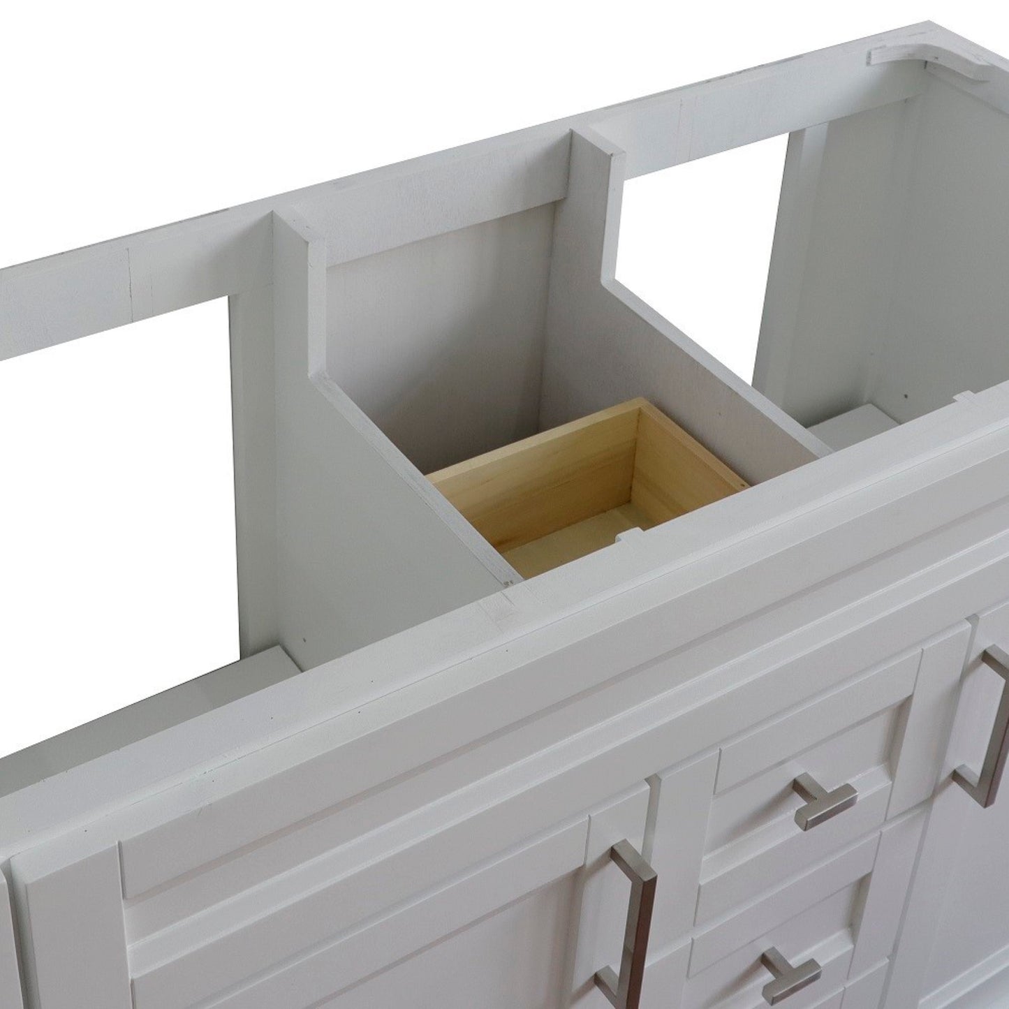 48" Double sink vanity in White finish cabinet only