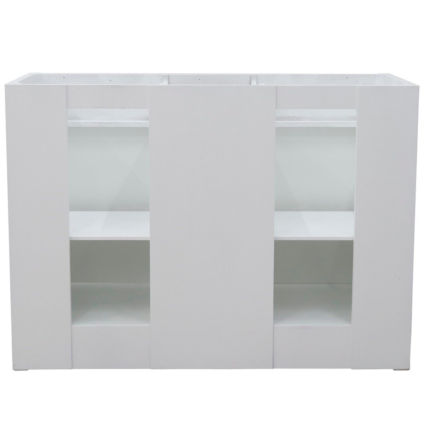 48" Double sink vanity in White finish cabinet only