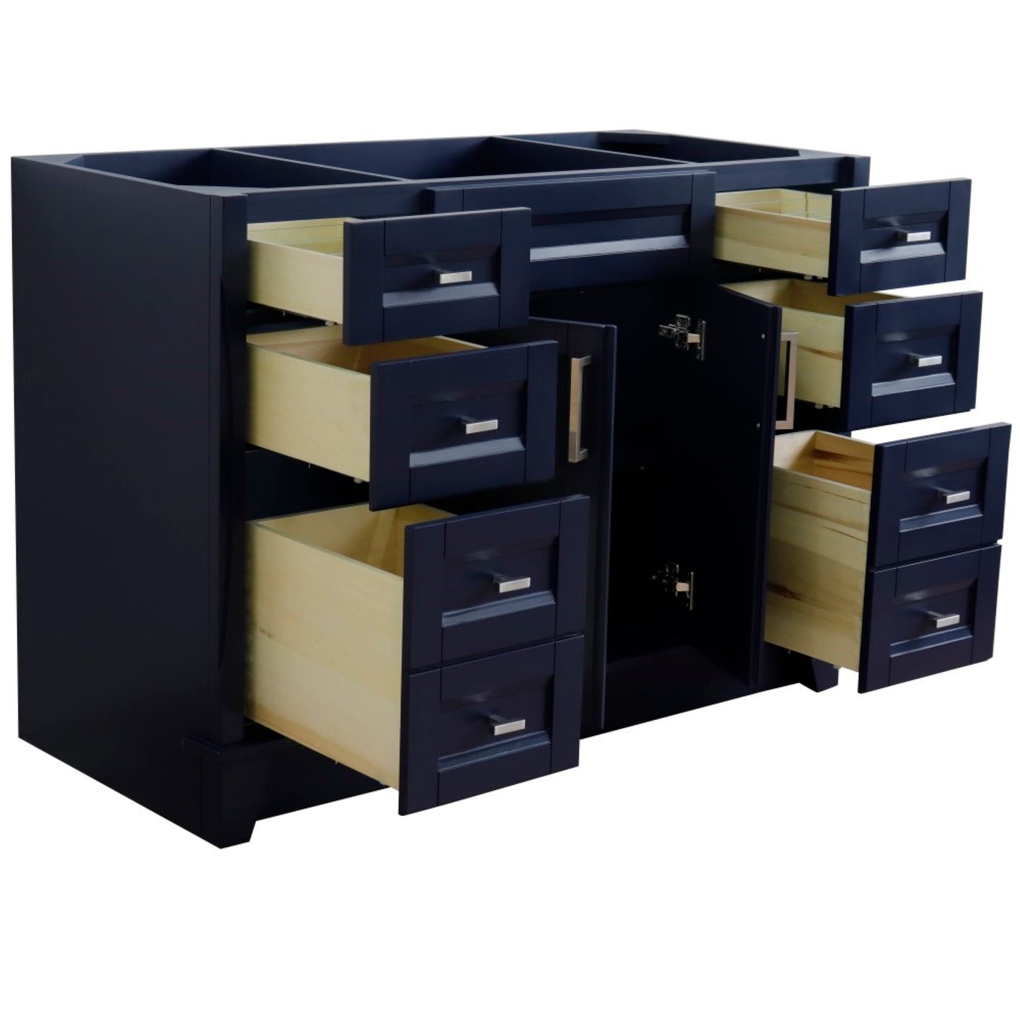 48" Single sink vanity in Blue finish cabinet only