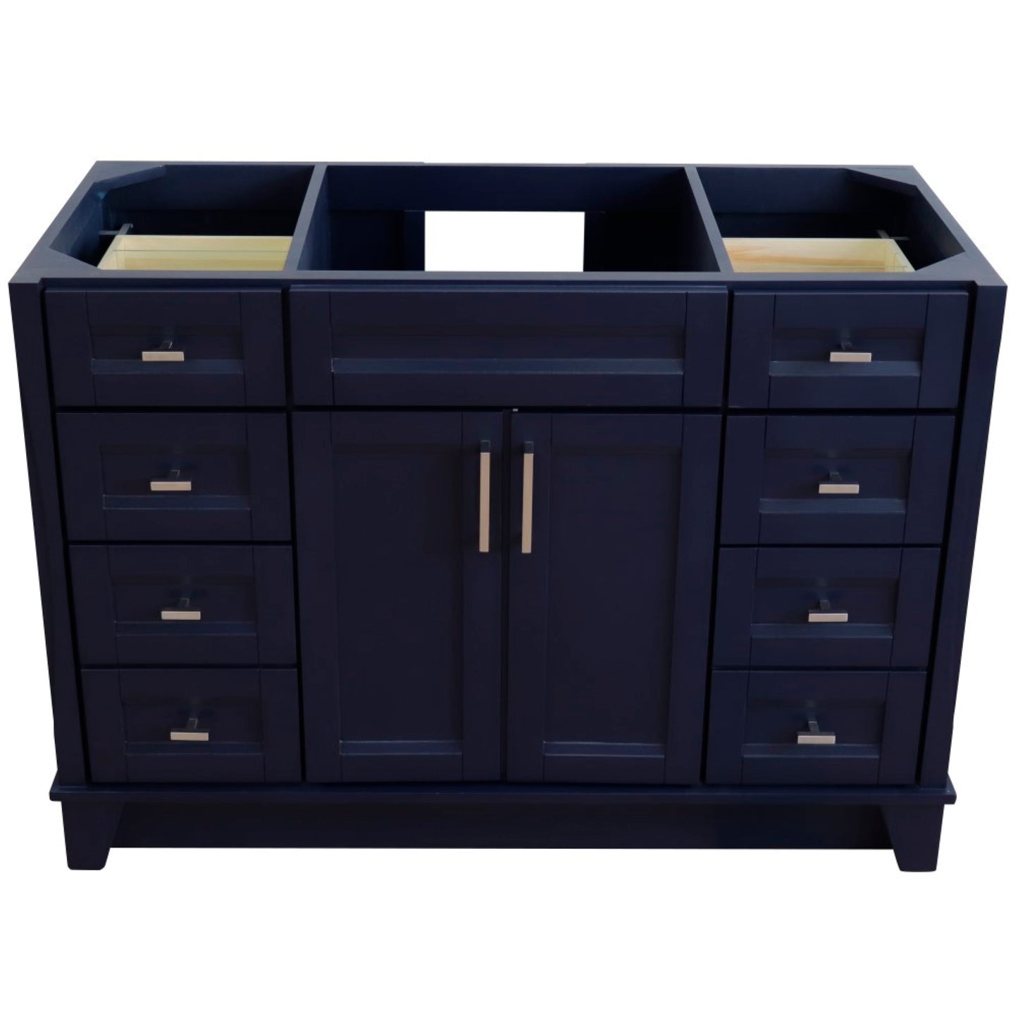 48" Single sink vanity in Blue finish cabinet only