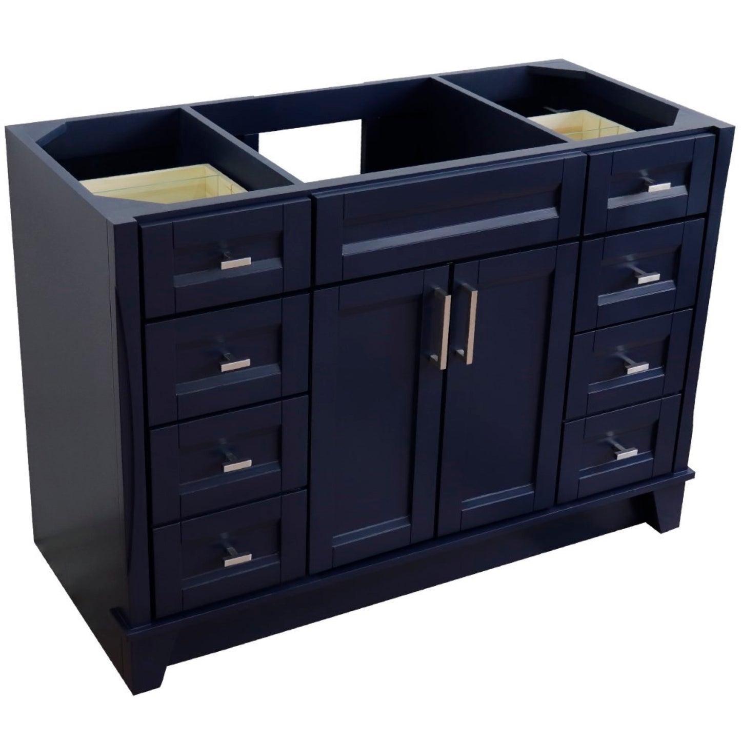 48" Single sink vanity in Blue finish cabinet only