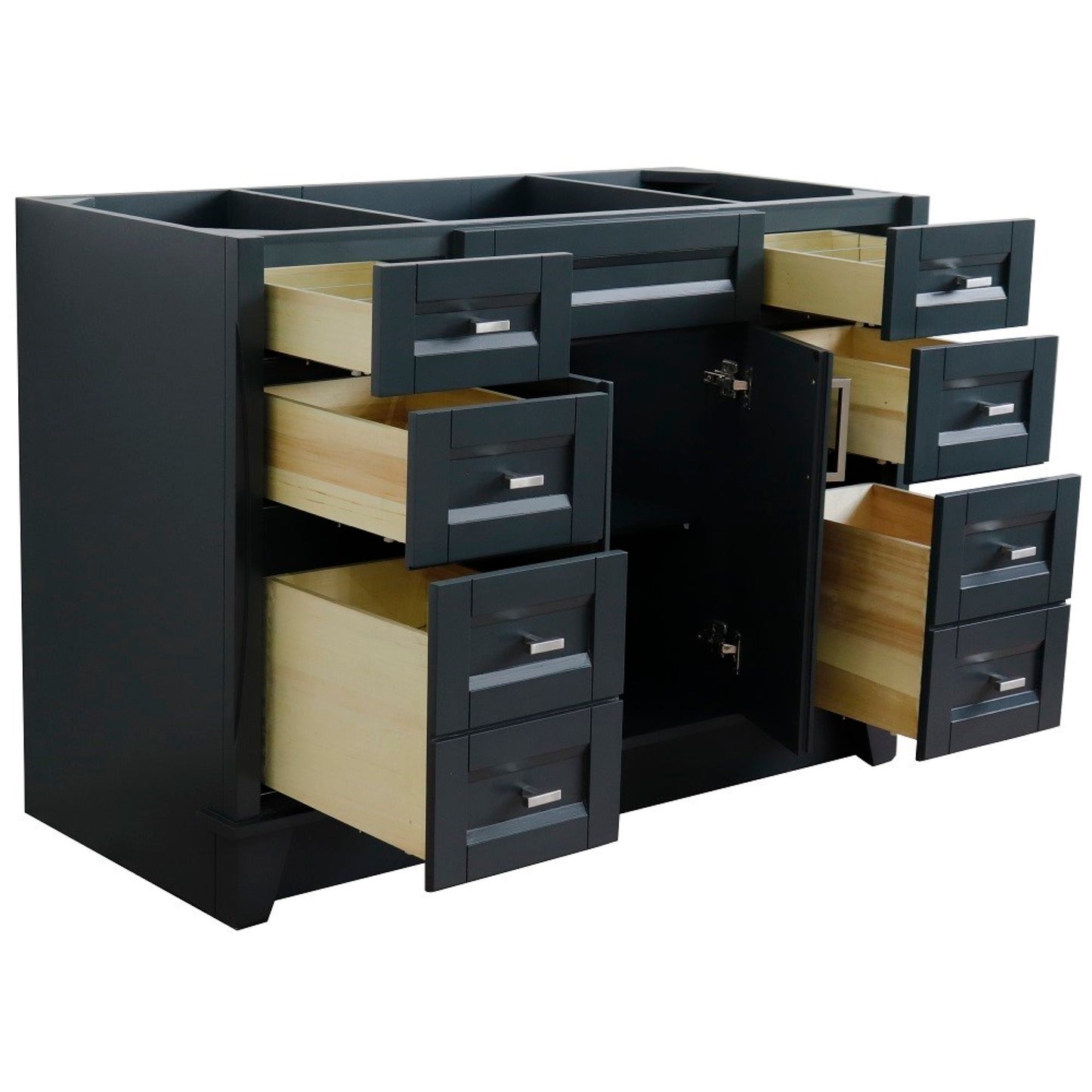 48" Single sink vanity in Dark Gray finish cabinet only