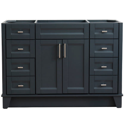 48" Single sink vanity in Dark Gray finish cabinet only