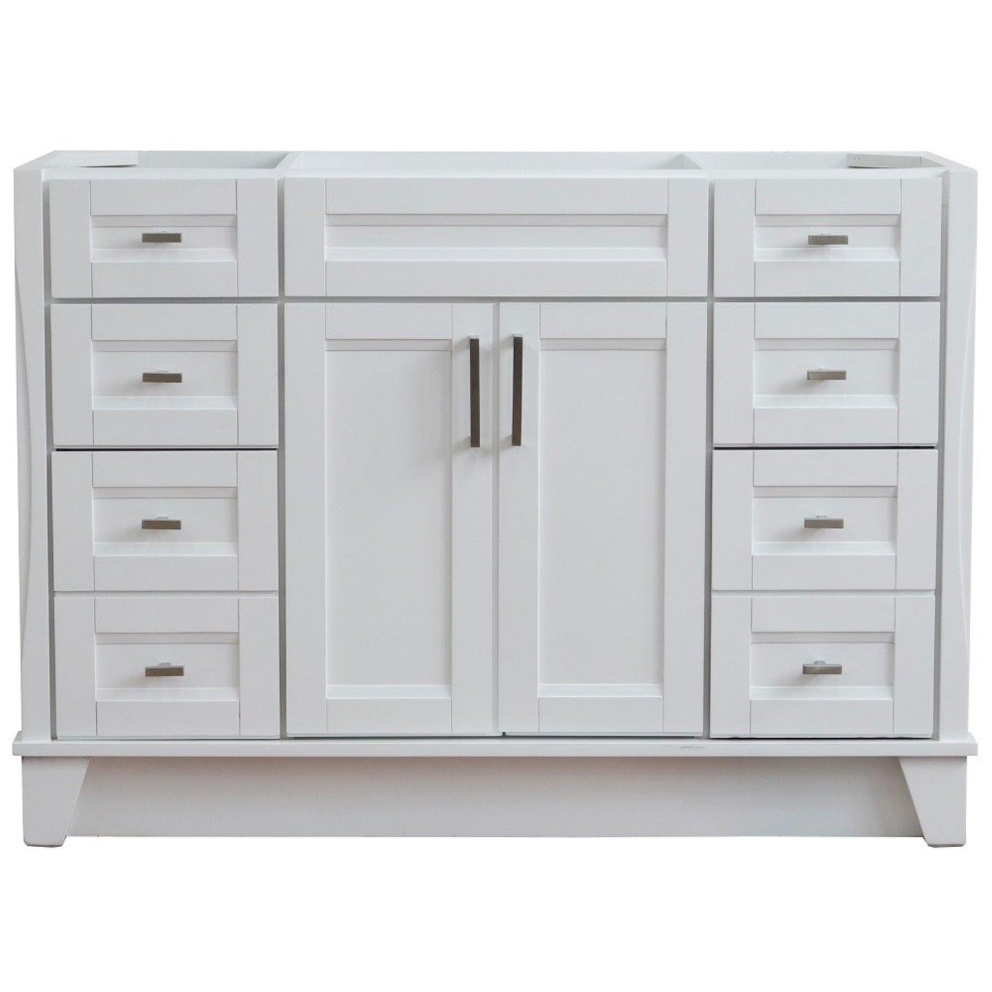 48" Single sink vanity in White finish cabinet only