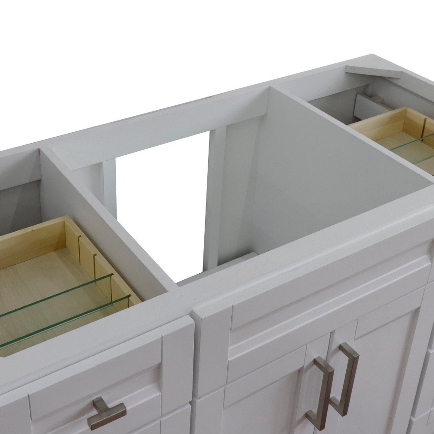48" Single sink vanity in White finish cabinet only