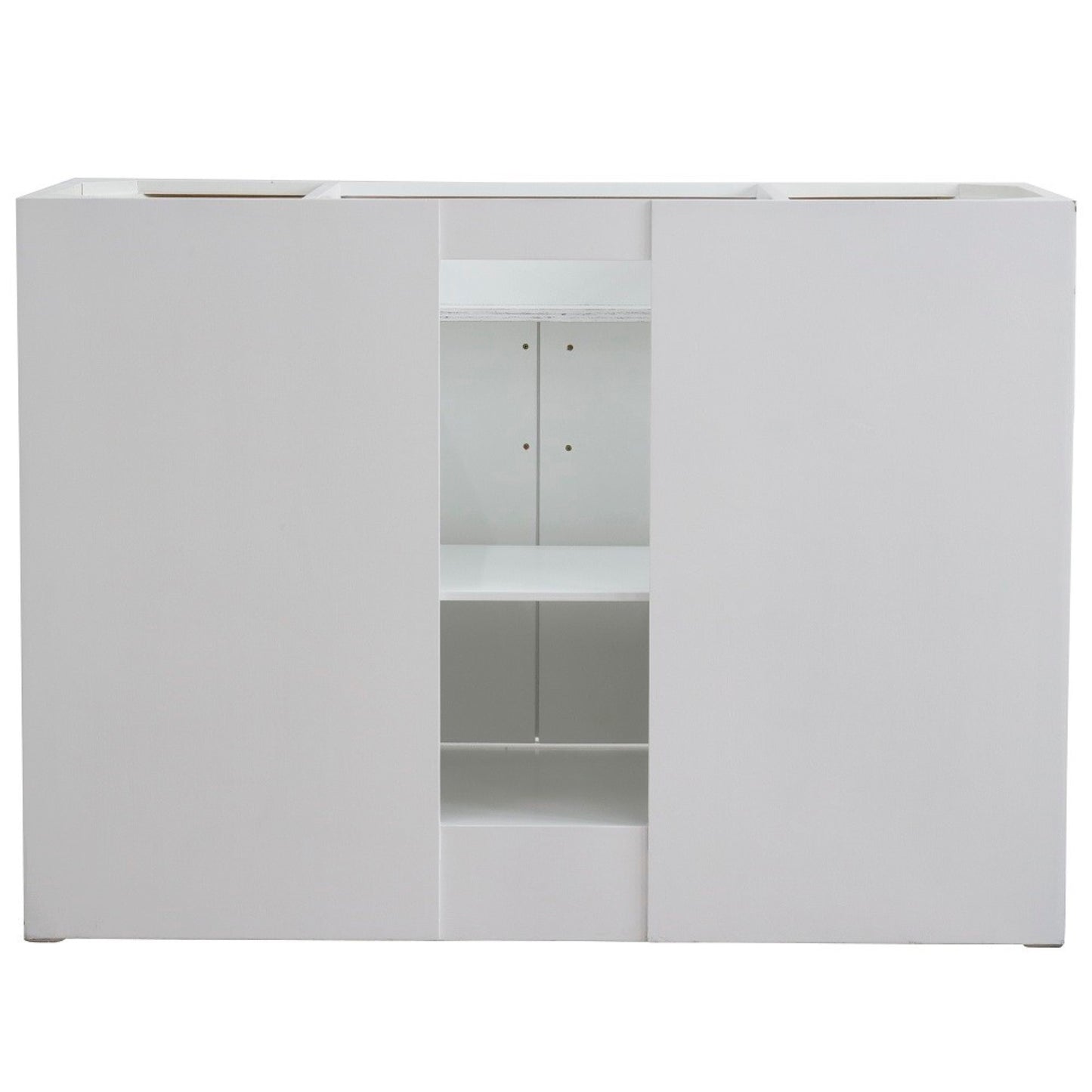 48" Single sink vanity in White finish cabinet only