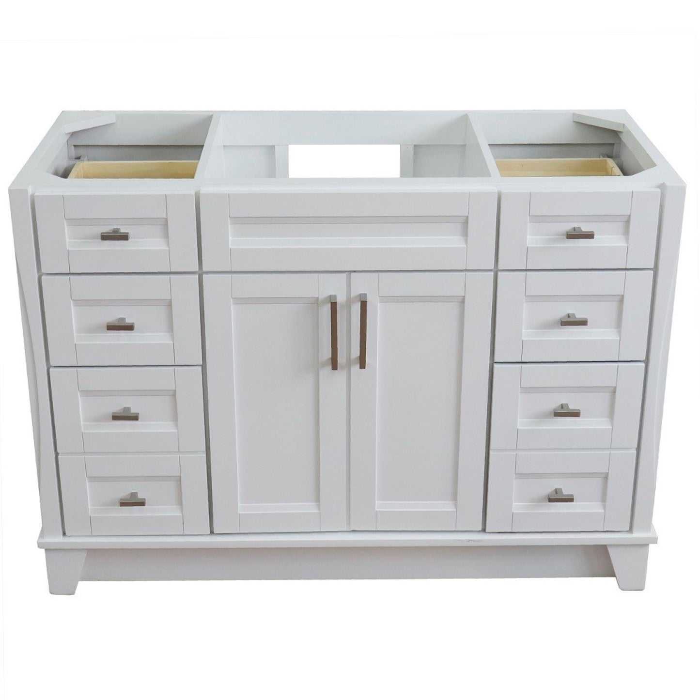 48" Single sink vanity in White finish cabinet only