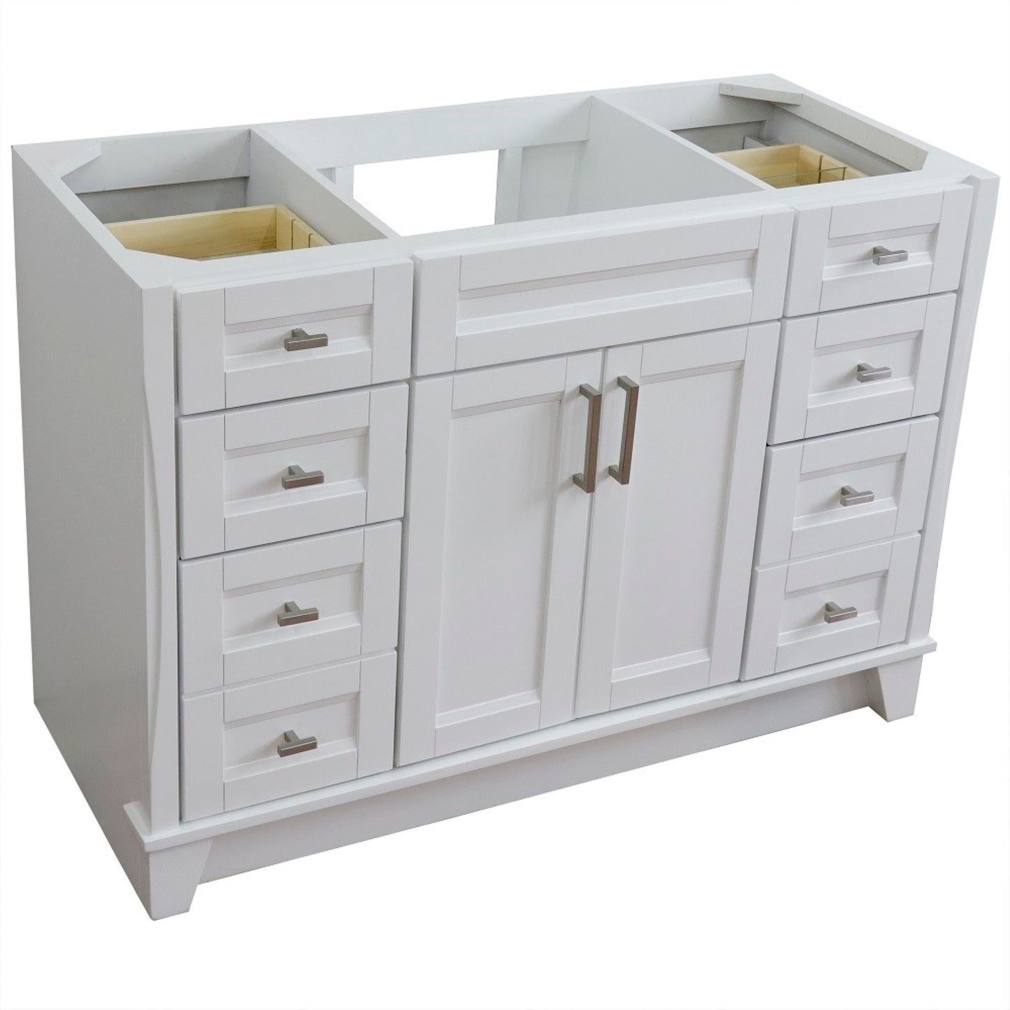 48" Single sink vanity in White finish cabinet only