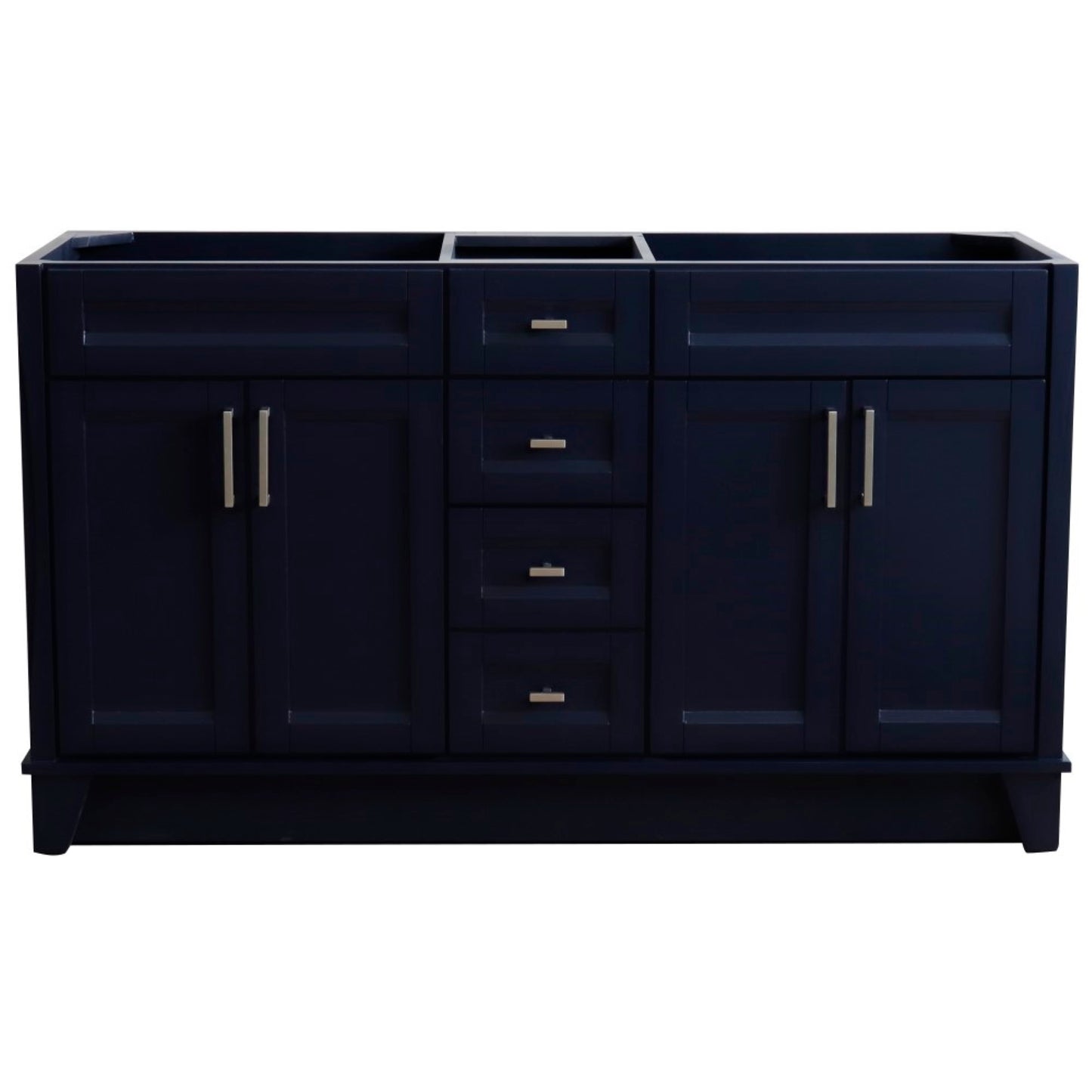 60" Double vanity in Blue finish cabinet only
