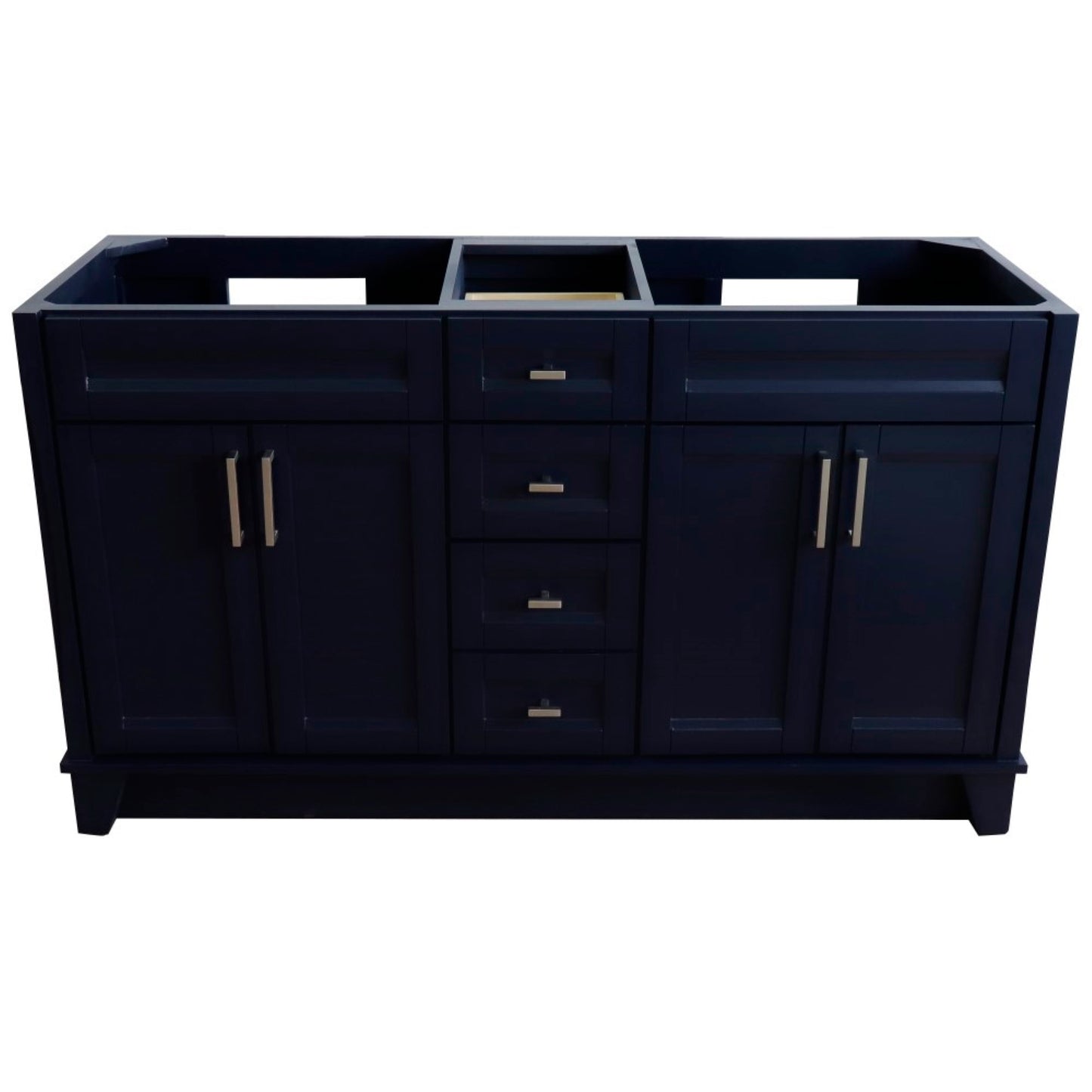 60" Double vanity in Blue finish cabinet only