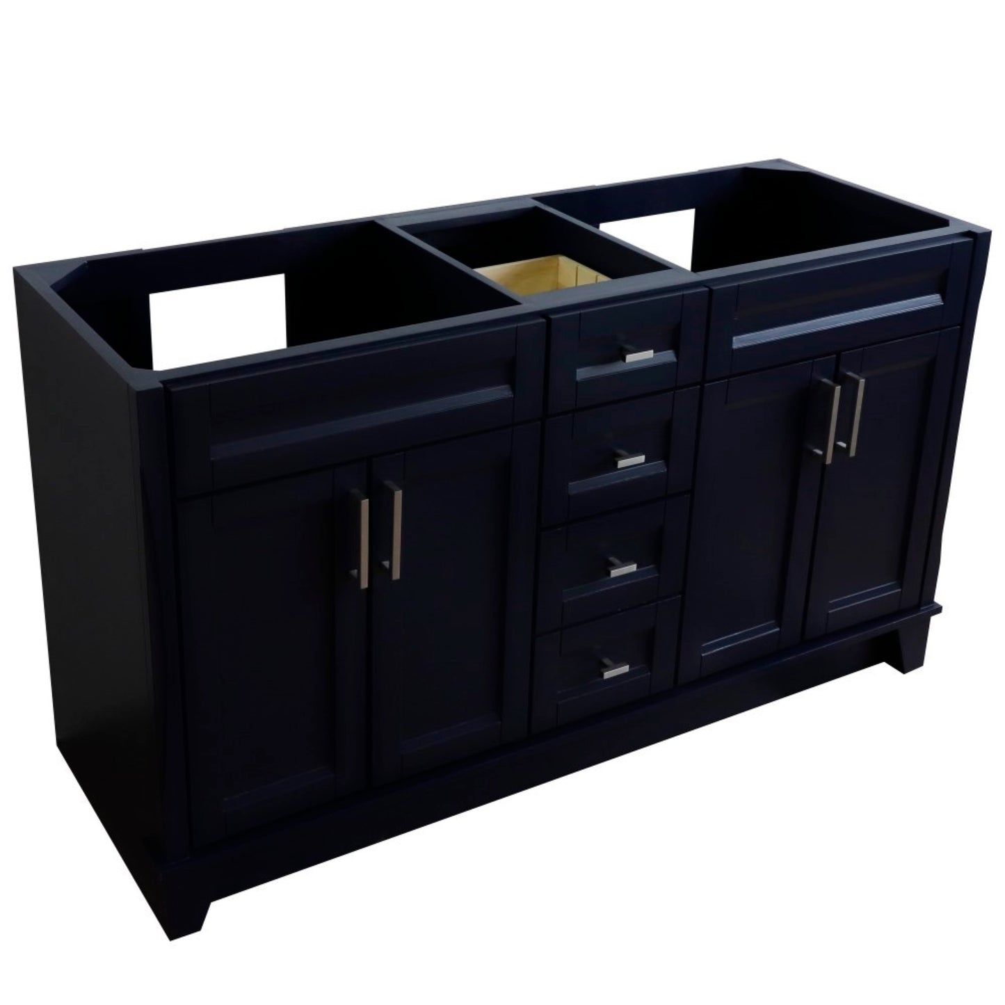 60" Double vanity in Blue finish cabinet only