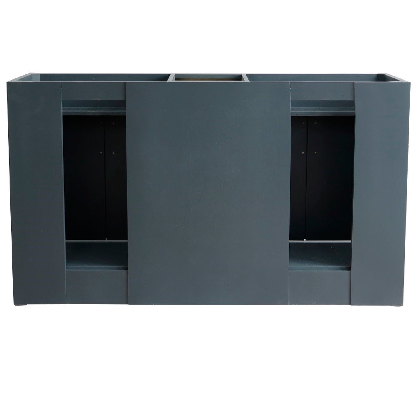 60" Double vanity in Dark Gray finish cabinet only