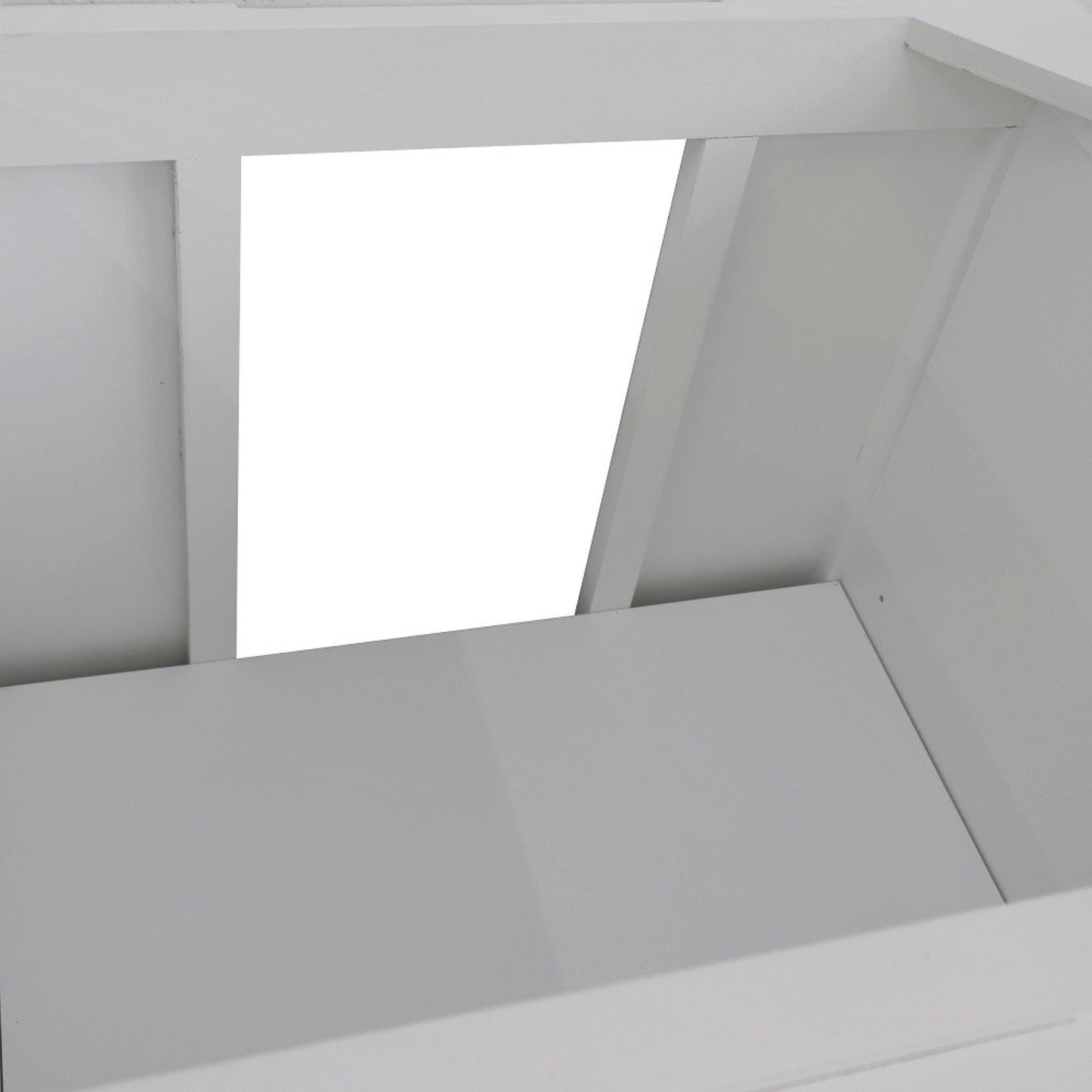 60" Double vanity in White finish cabinet only