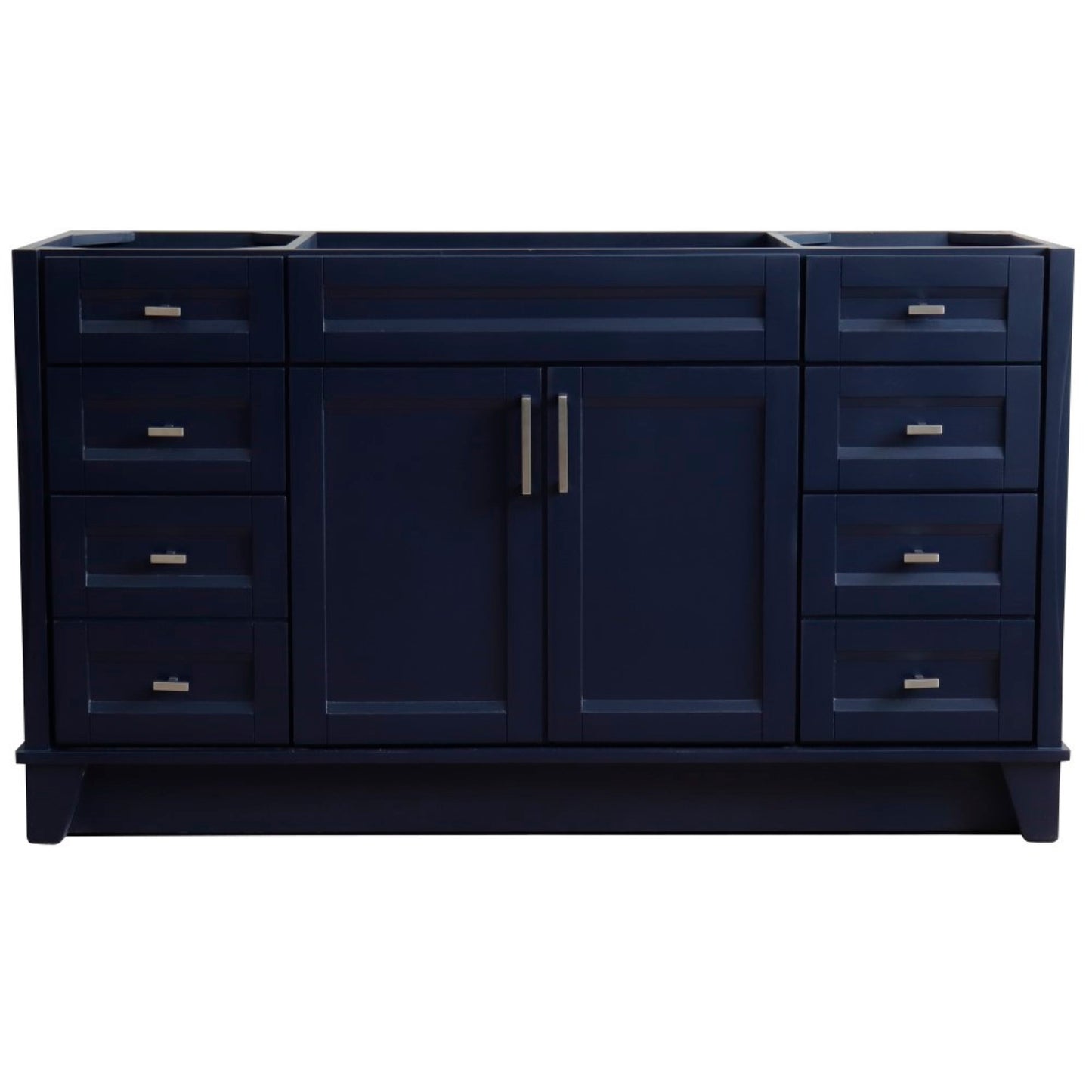 60" Single sink vanity in Blue finish cabinet only