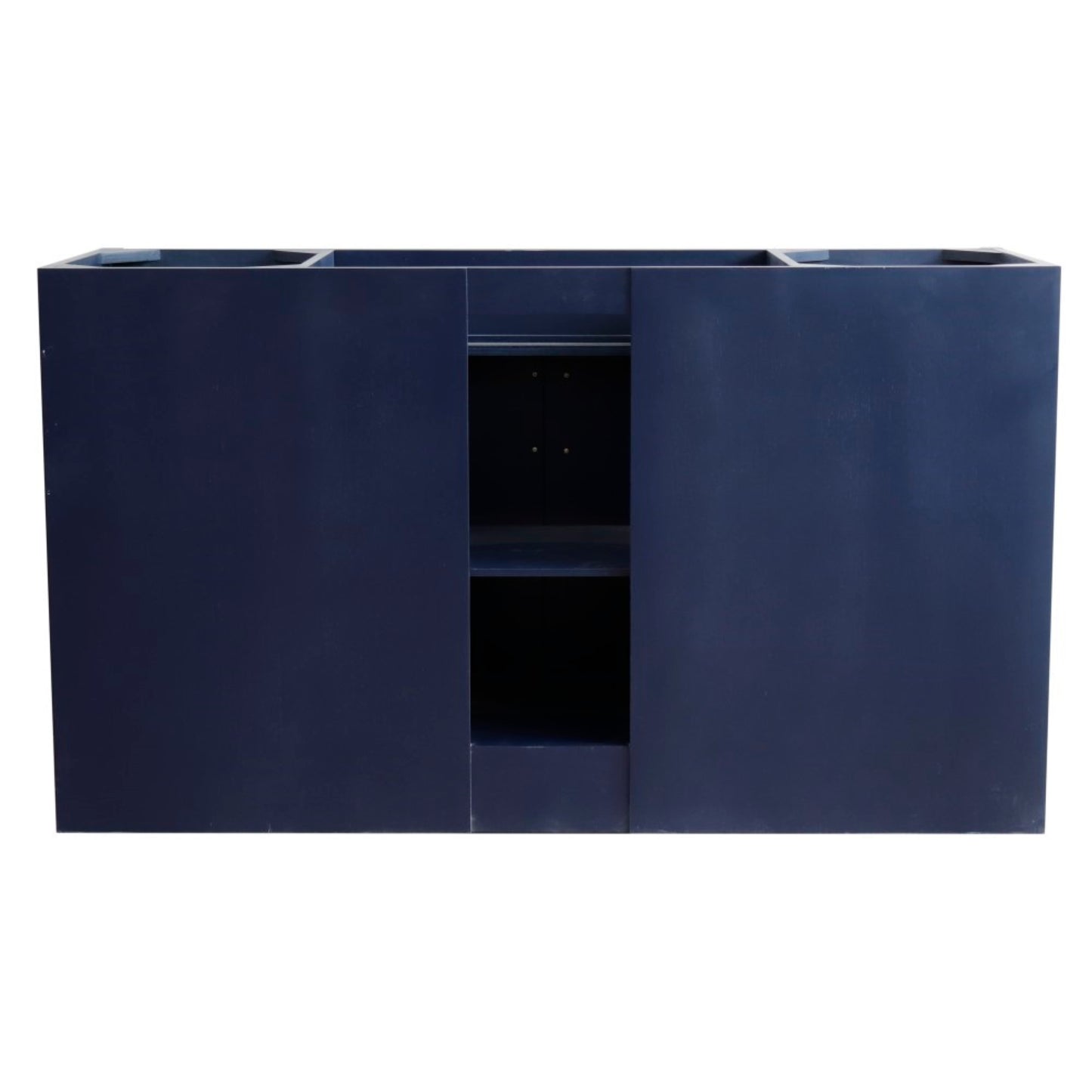 60" Single sink vanity in Blue finish cabinet only