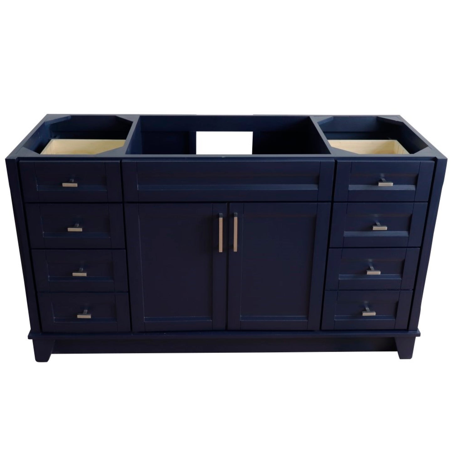 60" Single sink vanity in Blue finish cabinet only
