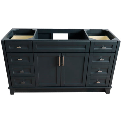 60" Single sink vanity in Dark Gray finish cabinet only
