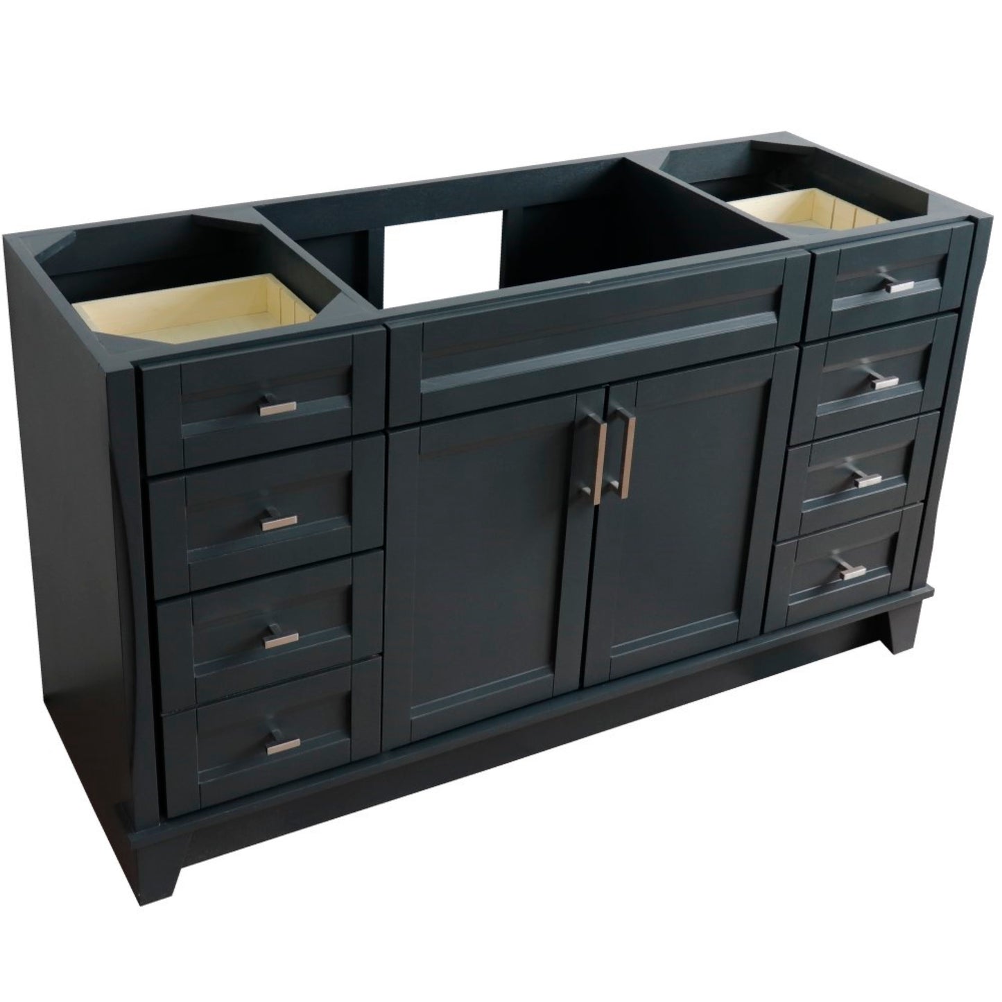 60" Single sink vanity in Dark Gray finish cabinet only