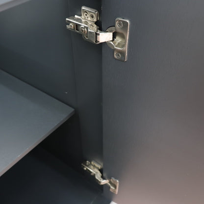 60" Single sink vanity in Dark Gray finish cabinet only