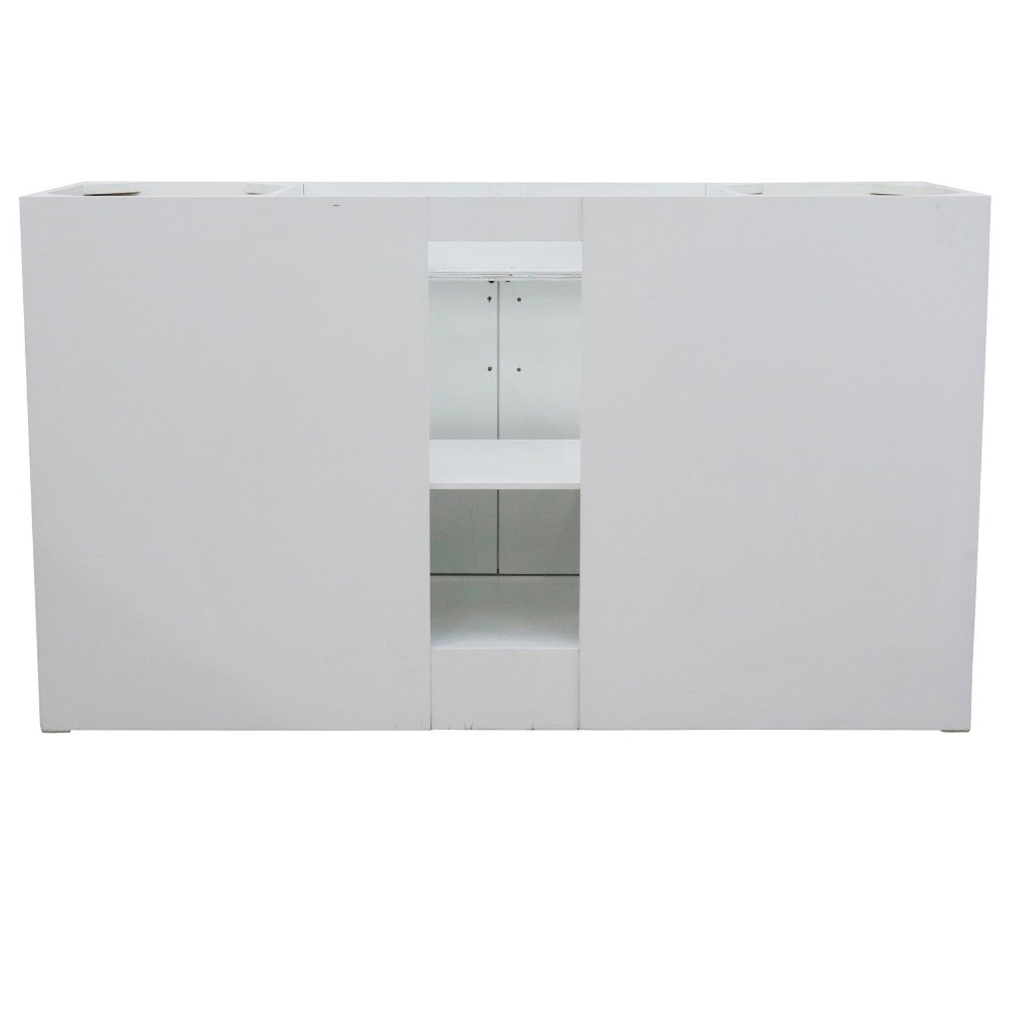 60" Single sink vanity in White finish cabinet only