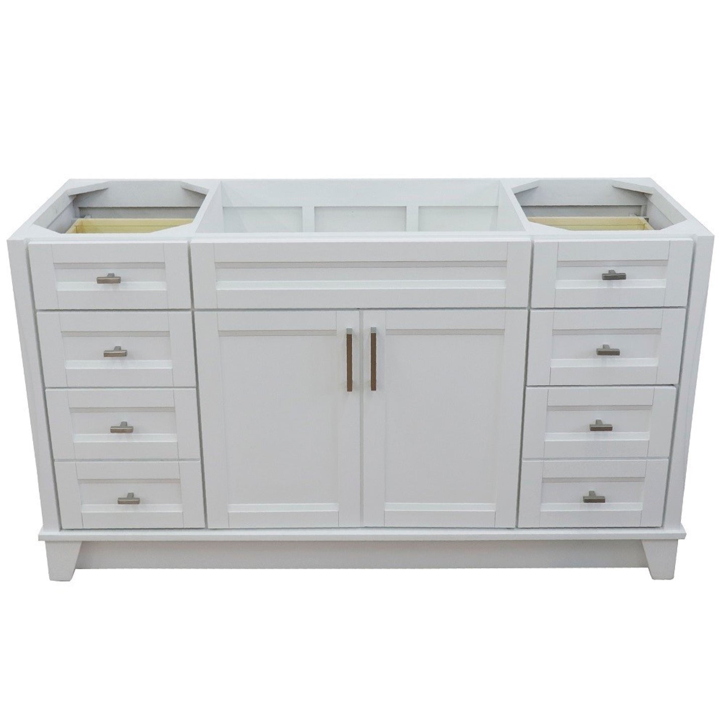 60" Single sink vanity in White finish cabinet only