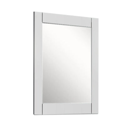 24" WOOD FRAME MIRROR IN WHITE