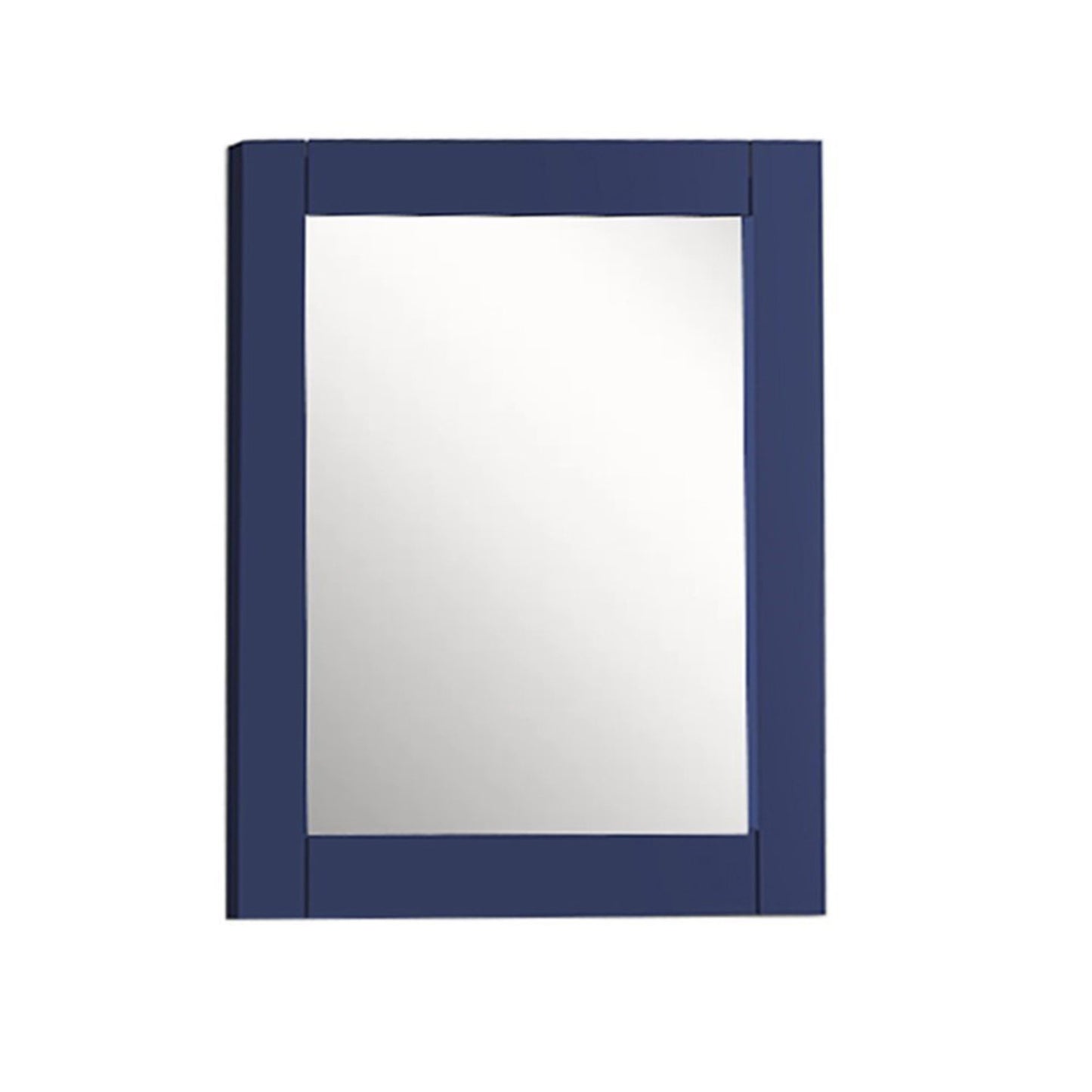 28" WOOD FRAME MIRROR IN BLUE