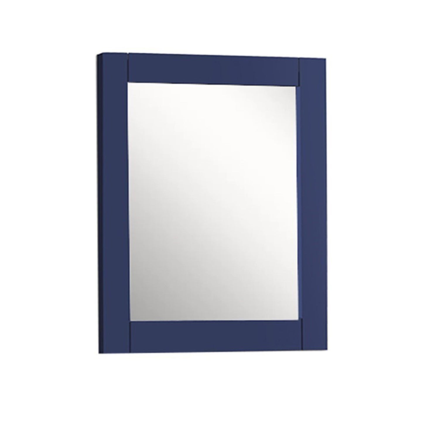 28" WOOD FRAME MIRROR IN BLUE