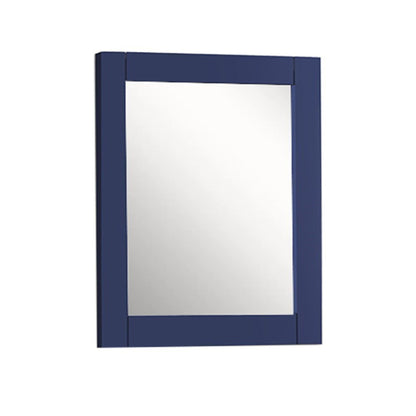 28" WOOD FRAME MIRROR IN BLUE