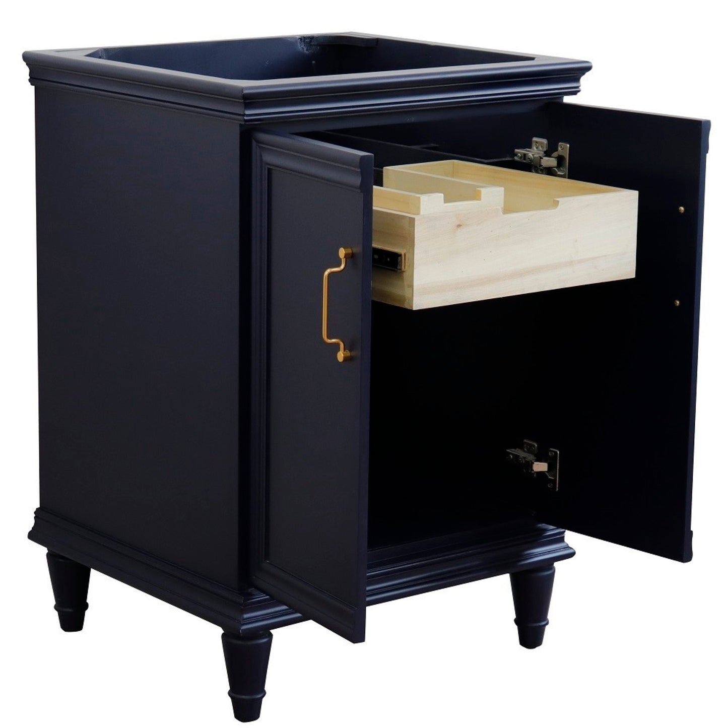24" Single vanity in Blue finish cabinet only