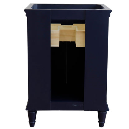 24" Single vanity in Blue finish cabinet only