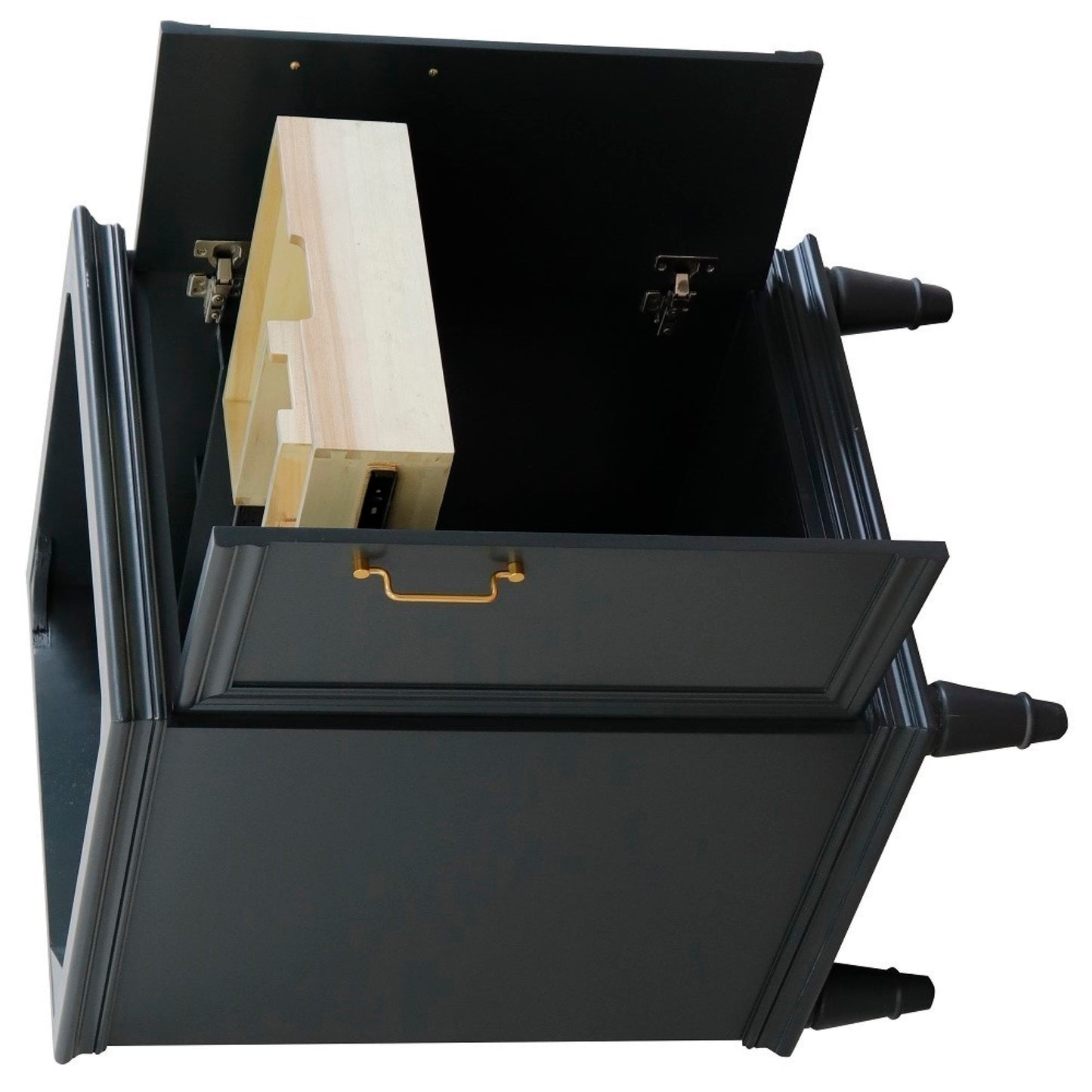 24" Single vanity in Dark Gray finish cabinet only