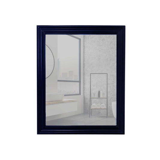 24" WOOD FRAME MIRROR IN BLUE