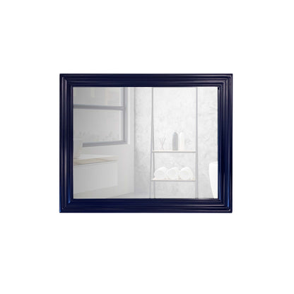 24" WOOD FRAME MIRROR IN BLUE