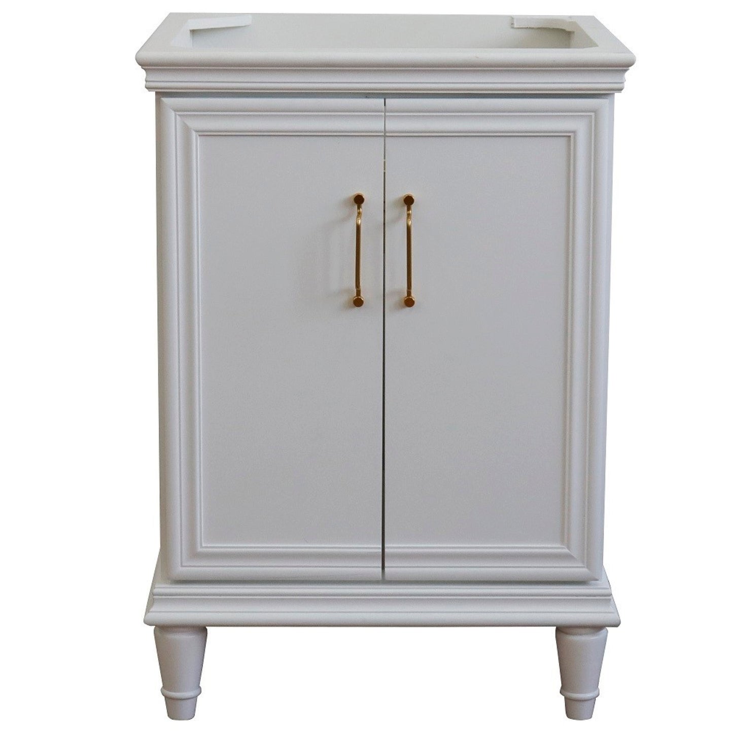 24" Single vanity in White finish cabinet only