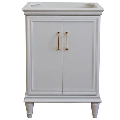 24" Single vanity in White finish cabinet only