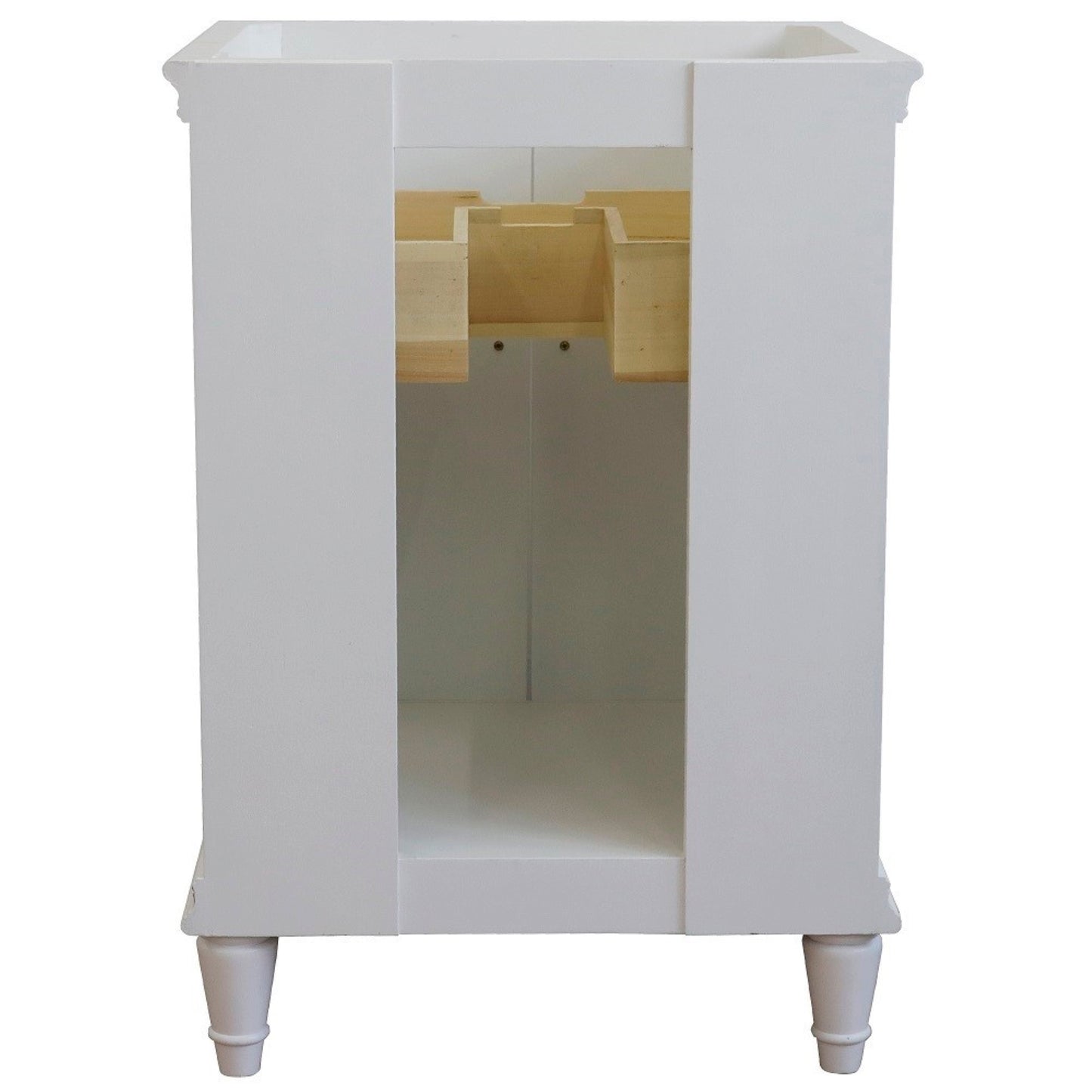 24" Single vanity in White finish cabinet only
