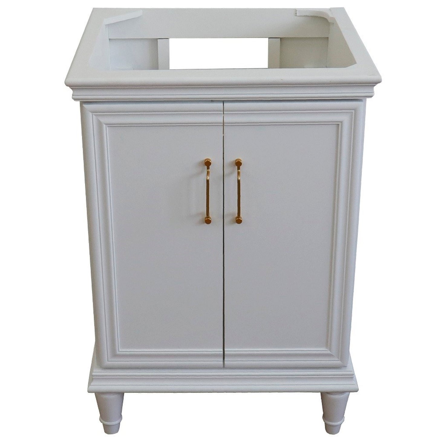 24" Single vanity in White finish cabinet only